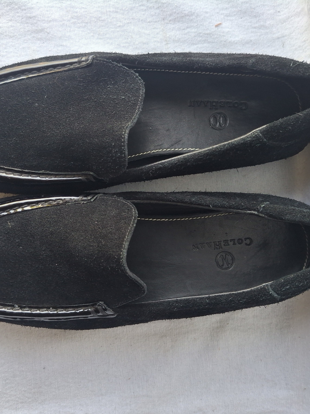 Cole Haan Men’s Black Suede Slip-On Loafers